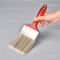 3 inch borstelsel synthetische spiraal draad roestvrij stalen ferrule rode phoenix houten handvat verfborstel